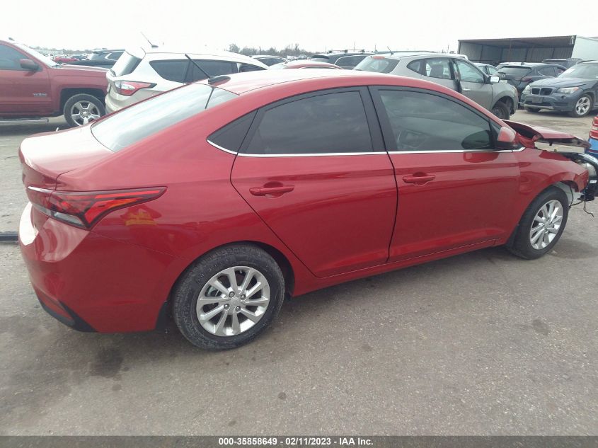 2022 HYUNDAI ACCENT SEL VIN: 3KPC24A60NE170889