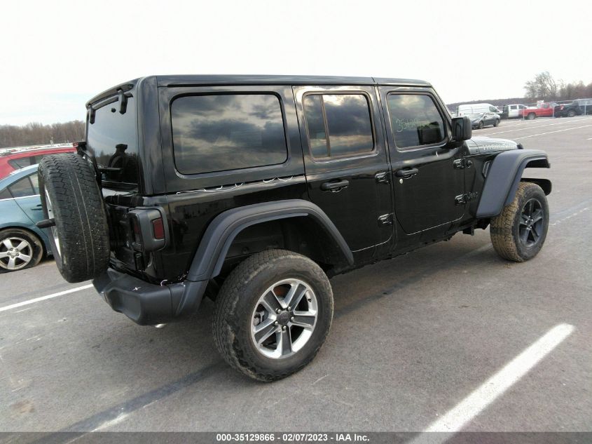 2022 JEEP WRANGLER UNLIMITED HIGH TIDE VIN: 1C4HJXDG3NW204196