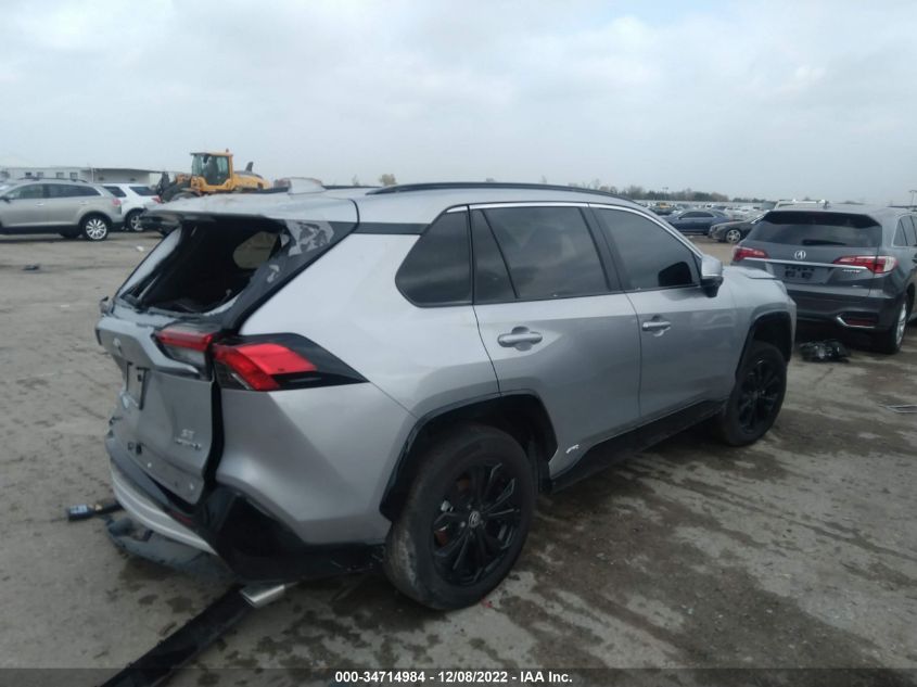 2022 TOYOTA RAV4 HYBRID SE VIN: 4T3T6RFV9NU085734