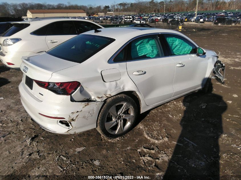 2023 AUDI A3 PREMIUM VIN: WAUGUDGY1PA027649