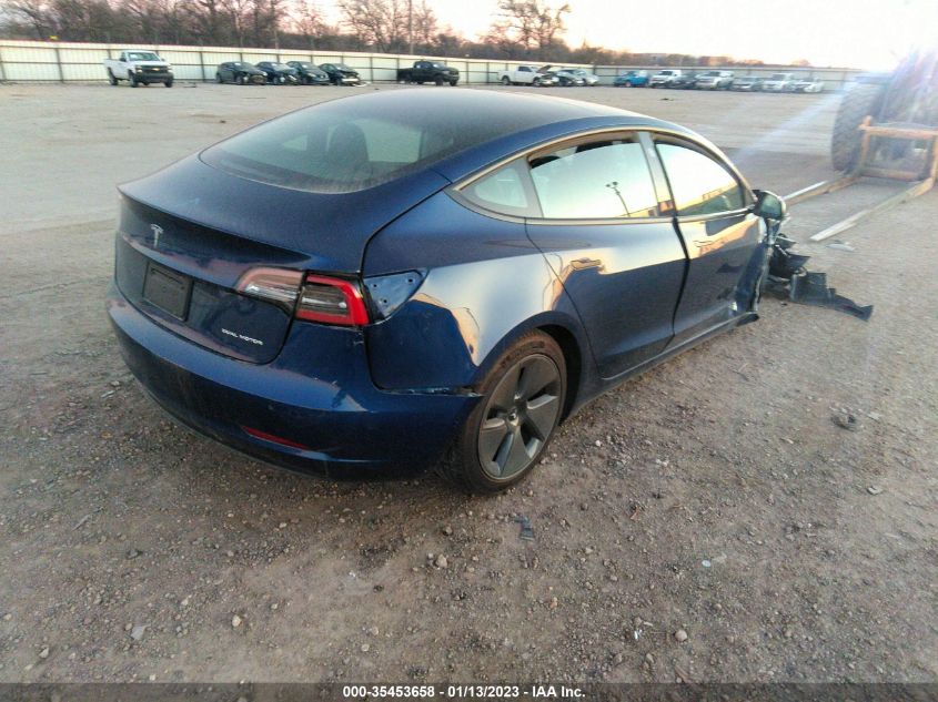 2022 TESLA MODEL 3 LONG RANGE VIN: 5YJ3E1EB0NF324976