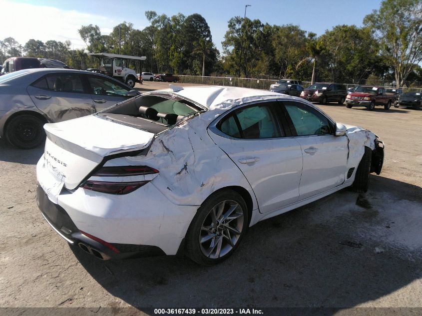 2022 GENESIS G70 2.0T VIN: KMTG34TA4NU086934