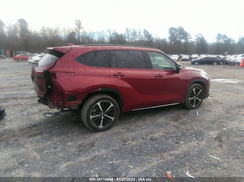 2021 TOYOTA HIGHLANDER XSE VIN: 5TDLZRAH1MS035029