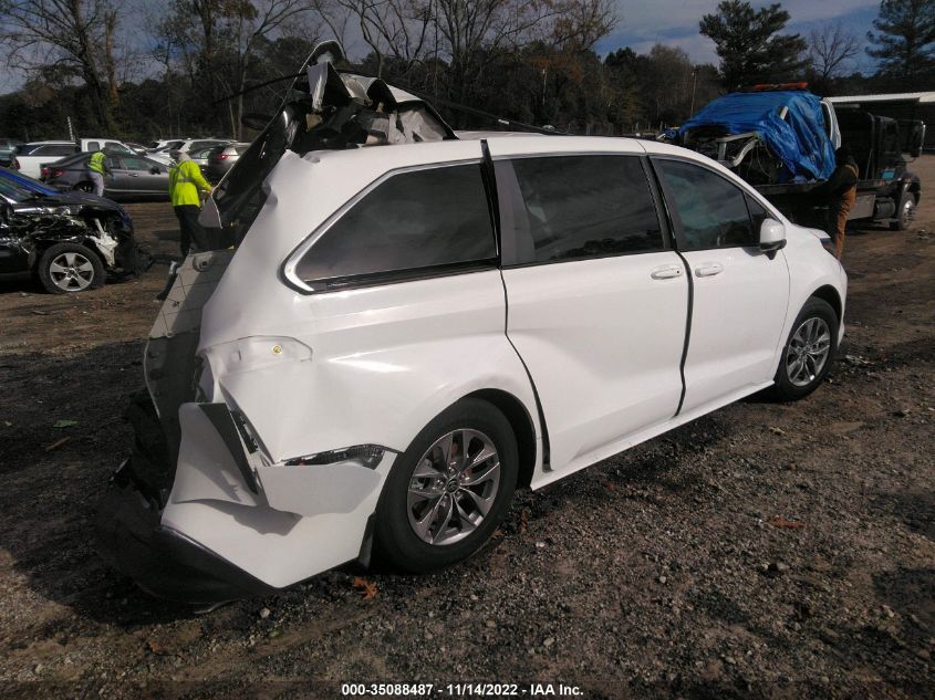 2022 TOYOTA SIENNA LE VIN: 5TDKRKEC7NS126888
