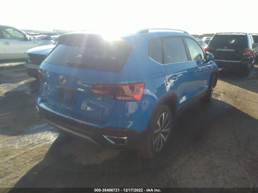 2022 VOLKSWAGEN TAOS SE VIN: 3VVRX7B29NM086831