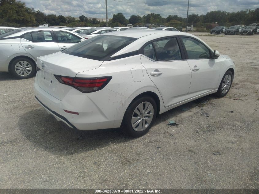 2022 NISSAN SENTRA S VIN: 3N1AB8BV0NY287054