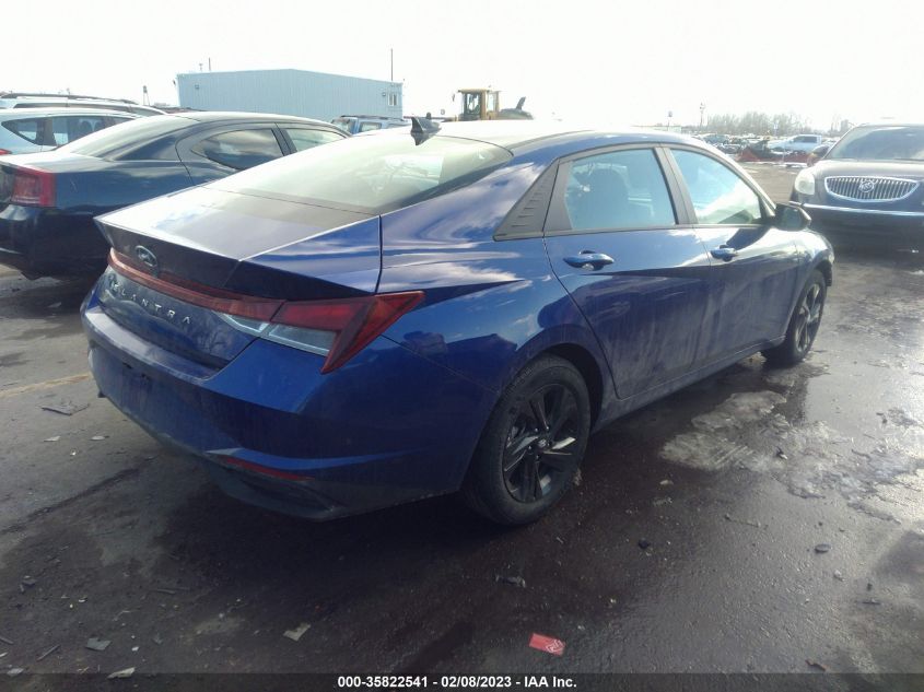 2022 HYUNDAI ELANTRA SEL VIN: 5NPLS4AG4NH054356