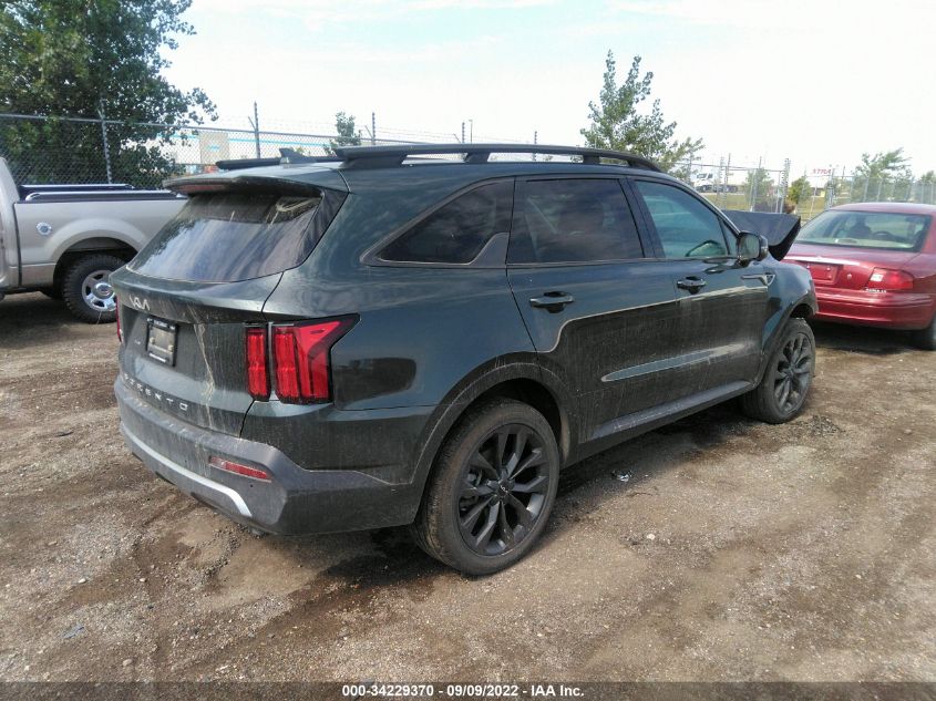 2022 KIA SORENTO X-LINE SX PRESTIGE VIN: 5XYRKDLF1NG077132