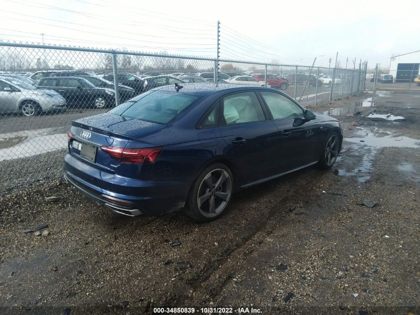 2021 AUDI A4 SEDAN S LINE PREMIUM PLUS VIN: WAUEAAF48MA067008