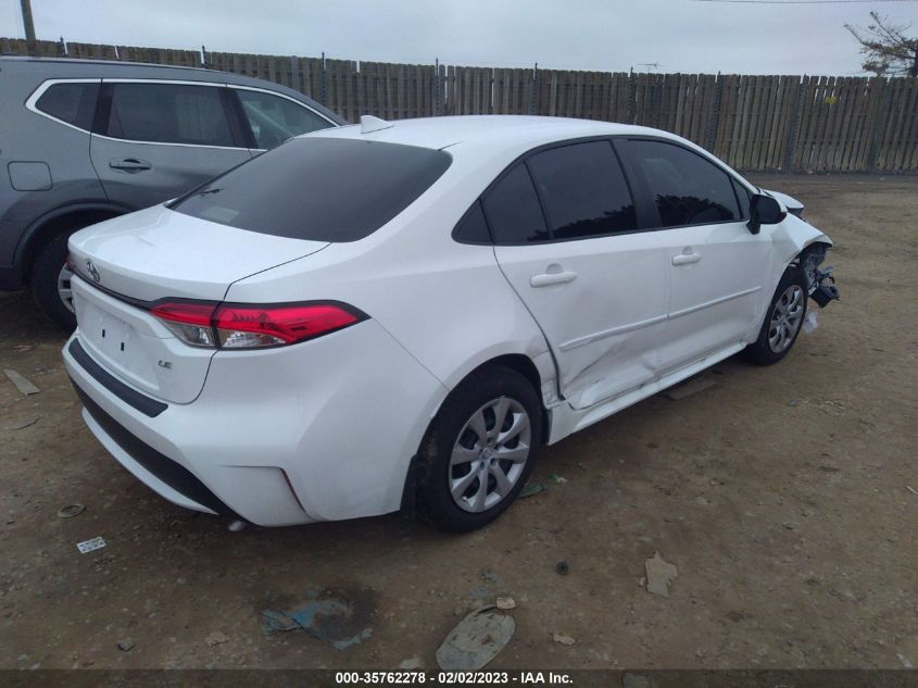 2022 TOYOTA COROLLA LE VIN: JTDEPMAE7N3032517