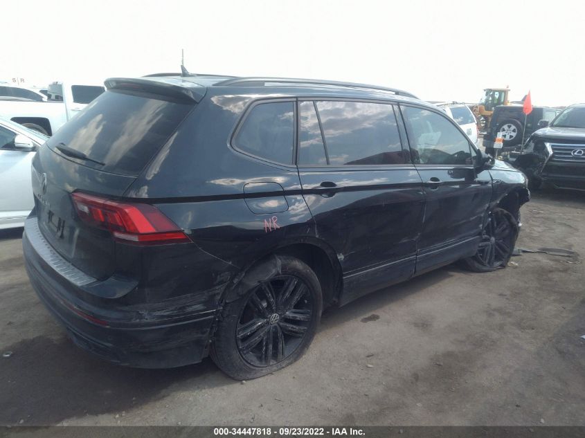 2022 VOLKSWAGEN TIGUAN SE R-LINE BLACK VIN: 3VVCB7AX7NM060889