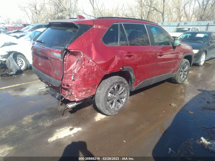 2022 TOYOTA RAV4 HYBRID XLE PREMIUM VIN: 4T3B6RFV1NU077803