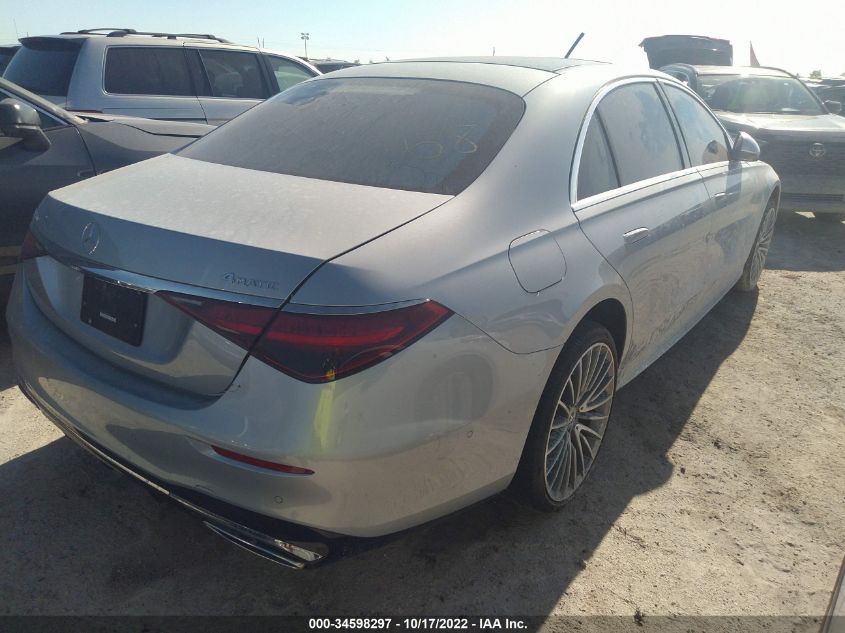 2022 MERCEDES-BENZ S-CLASS S 580 VIN: W1K6G7GB6NA079509