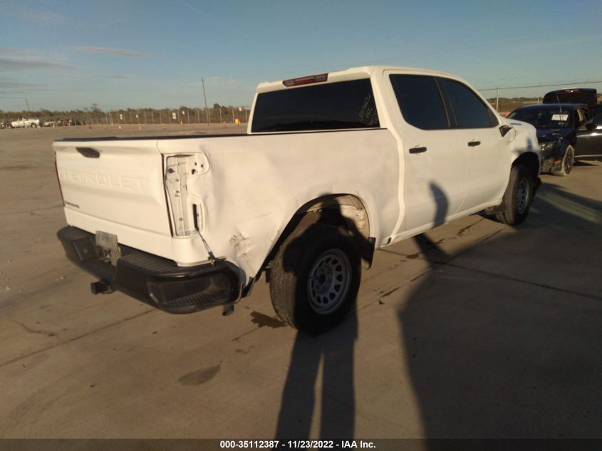 2021 CHEVROLET SILVERADO 1500 WORK TRUCK VIN: 3GCPWAEF1MG343837