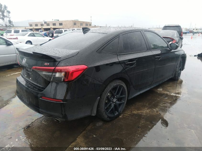 2022 HONDA CIVIC SI VIN: 2HGFE1E55NH475119