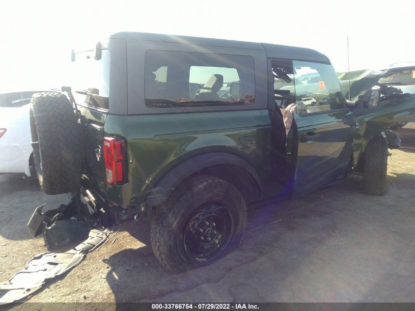 2022 FORD BRONCO BASE/BIG BEND VIN: 1FMDE5AH9NLB06274