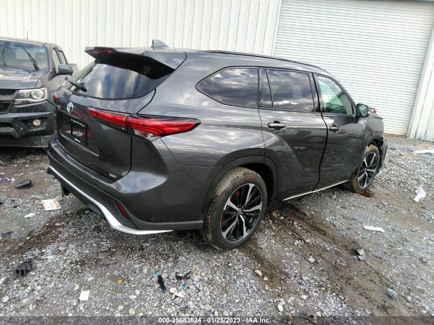 2022 TOYOTA HIGHLANDER XSE VIN: 5TDLZRAH8NS143231