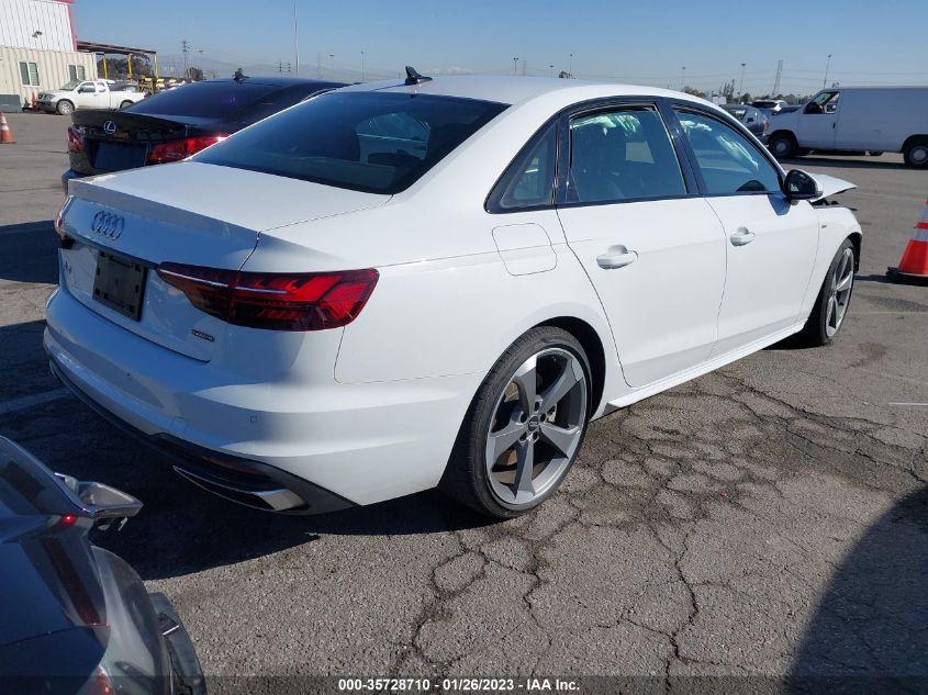 2021 AUDI A4 SEDAN S LINE PREMIUM PLUS VIN: WAUEAAF48MN005617