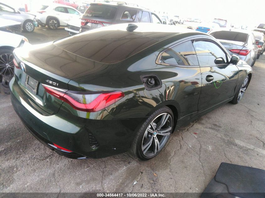 2021 BMW 4 SERIES 430I VIN: WBA53AP03MCF89199