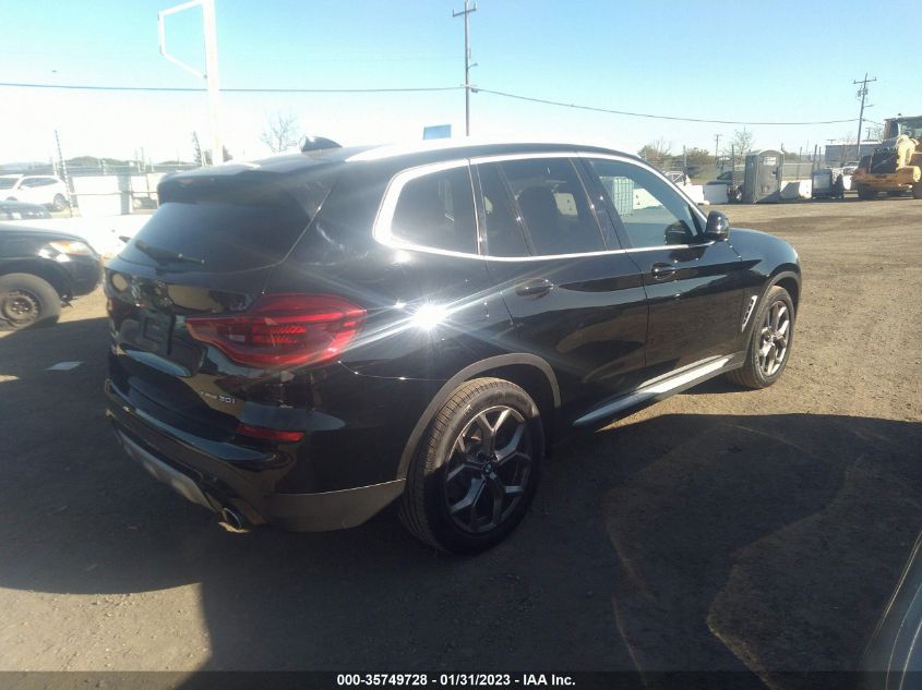 2021 BMW X3 XDRIVE30I VIN: 5UXTY5C03M9H42992