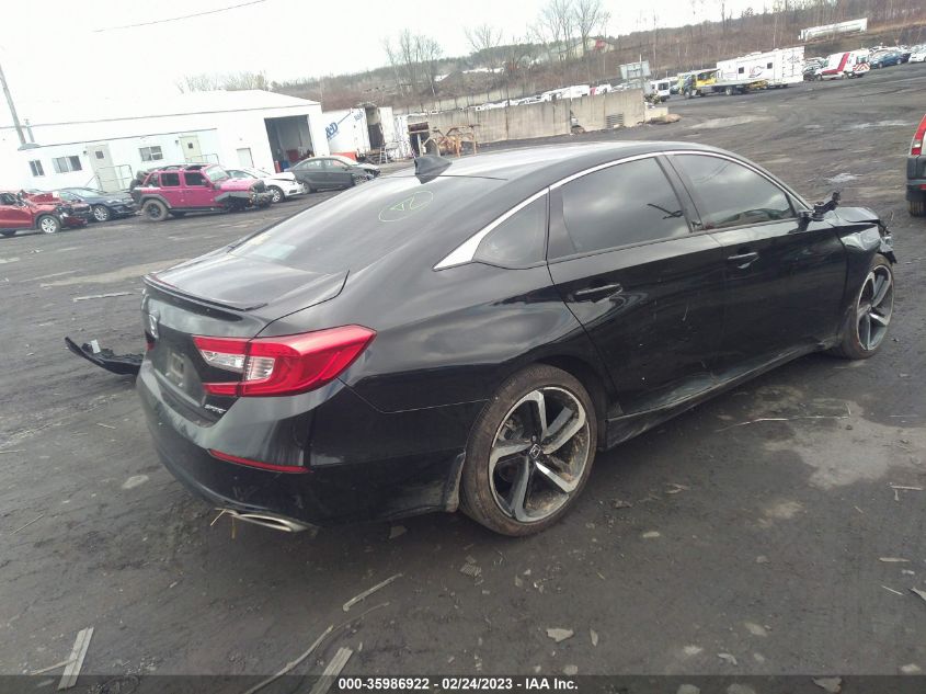 2022 HONDA ACCORD SEDAN SPORT VIN: 1HGCV1F37NA085900