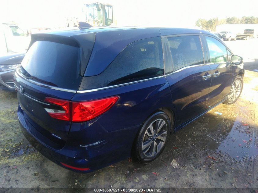 2022 HONDA ODYSSEY TOURING VIN: 5FNRL6H80NB037733