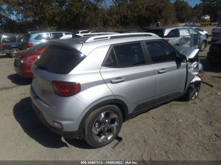 2022 HYUNDAI VENUE SEL VIN: KMHRC8A34NU151201