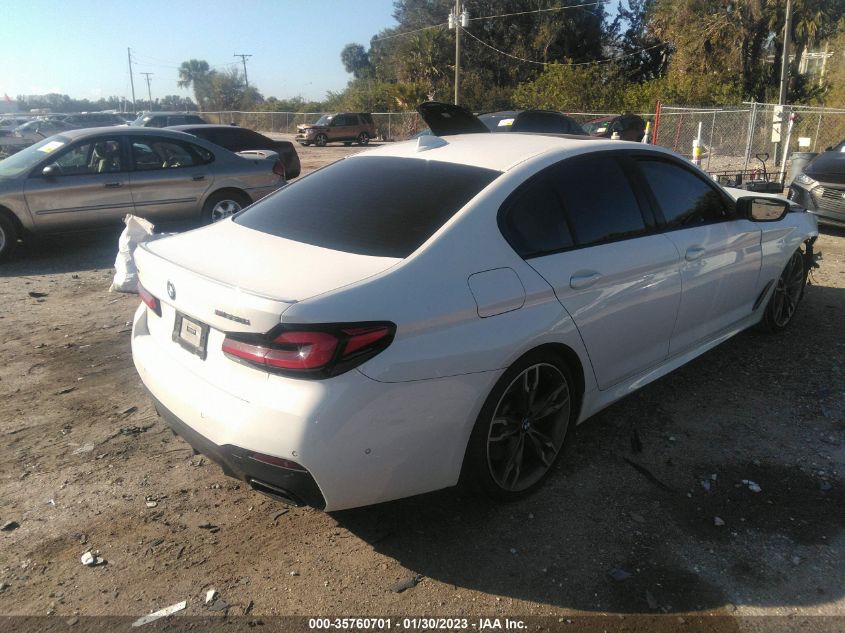 2021 BMW 5 SERIES M550I XDRIVE VIN: WBA13BK07MCF04005