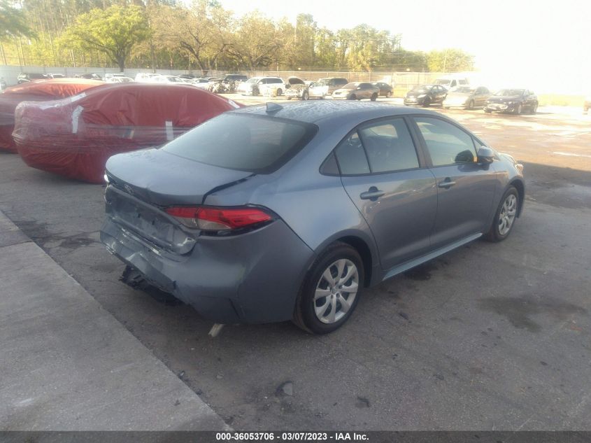 2022 TOYOTA COROLLA LE VIN: 5YFEPMAE4NP389953