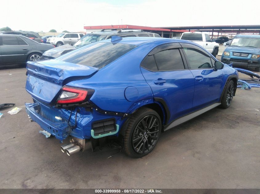 2022 SUBARU WRX PREMIUM VIN: JF1VBAF64N9004952