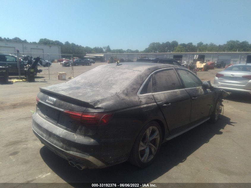 2020 AUDI S4 PREMIUM PLUS VIN: WAUB4AF42LA053565