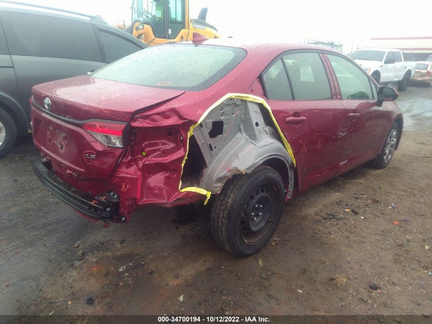 2022 TOYOTA COROLLA LE VIN: JTDEPMAE9NJ196959