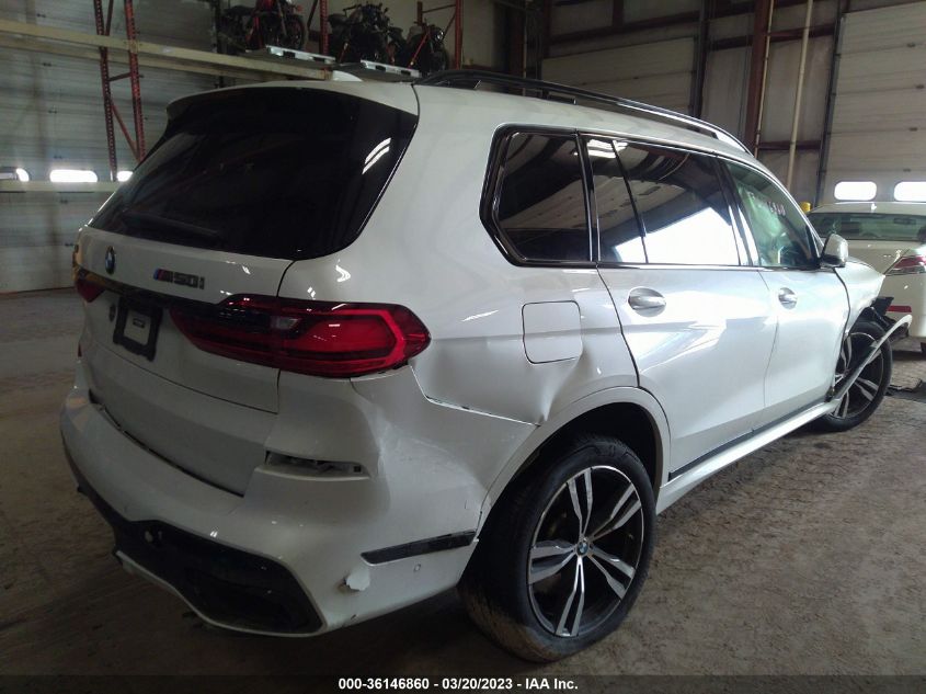 2022 BMW X7 M50I VIN: 5UXCX6C07N9K47038