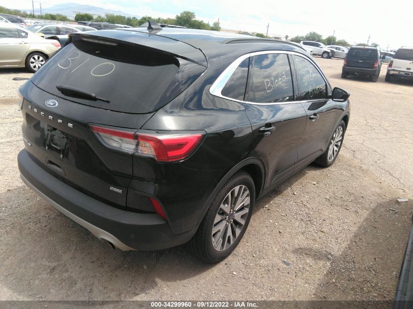 2021 FORD ESCAPE TITANIUM HYBRID VIN: 1FMCU0DZ7MUA78456