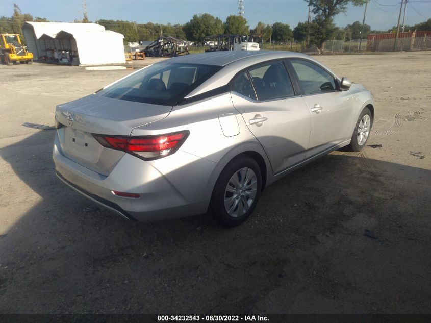 2022 NISSAN SENTRA S VIN: 3N1AB8BV2NY285967