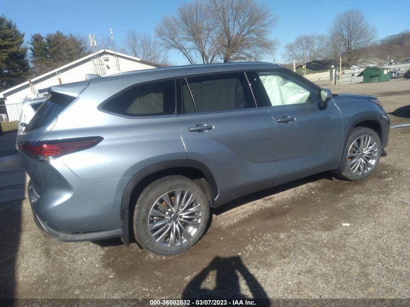 2022 TOYOTA HIGHLANDER PLATINUM VIN: 5TDFZRBH1NS206987