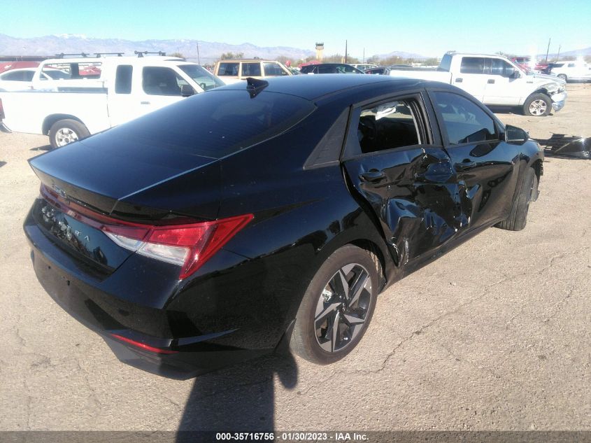 2023 HYUNDAI ELANTRA SEL VIN: KMHLS4AG7PU412182
