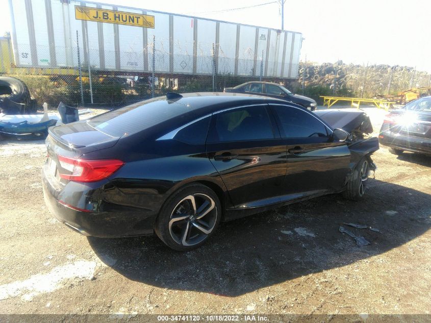 2022 HONDA ACCORD SEDAN SPORT VIN: 1HGCV1F37NA031464