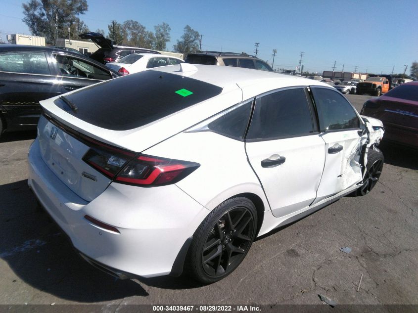 2022 HONDA CIVIC HATCHBACK SPORT TOURING VIN: 19XFL1H87NE006166