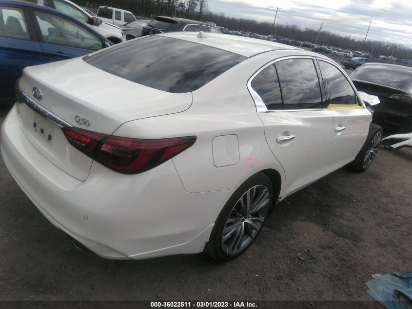 2022 INFINITI Q50 SENSORY VIN: JN1EV7CR4NM341995