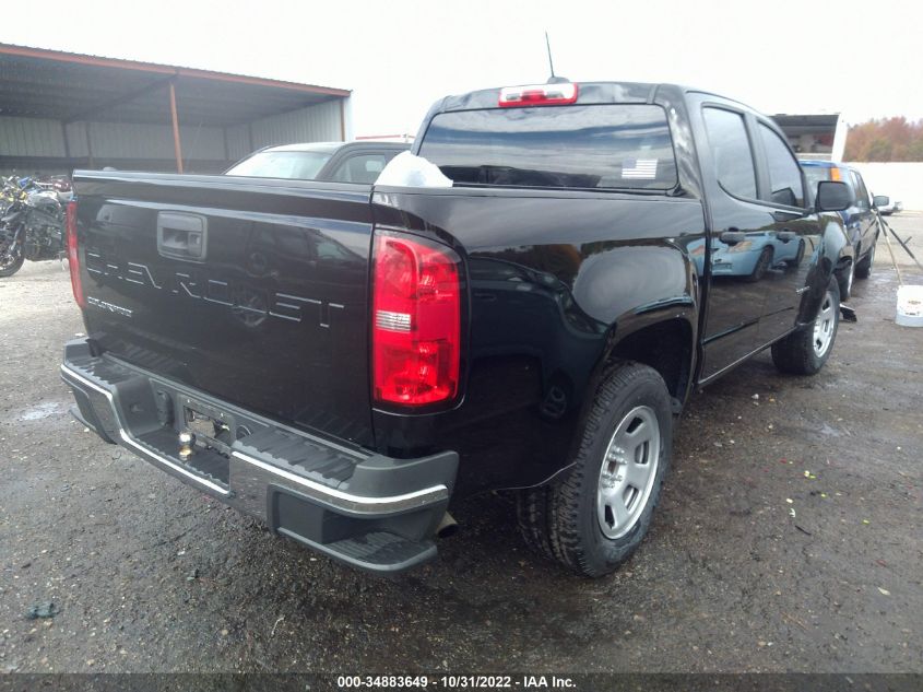 2021 CHEVROLET COLORADO 2WD WORK TRUCK VIN: 1GCGSBEA2M1114331