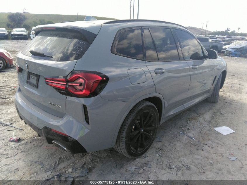 2022 BMW X3 SDRIVE30I VIN: 5UX43DP04N9L09199