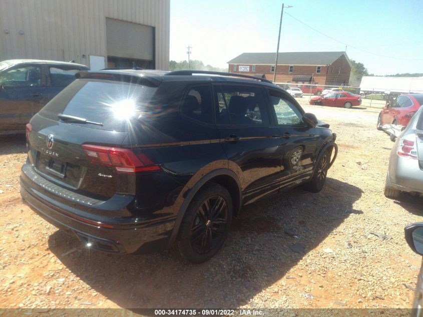 2022 VOLKSWAGEN TIGUAN SE R-LINE BLACK VIN: 3VV8B7AX1NM092761