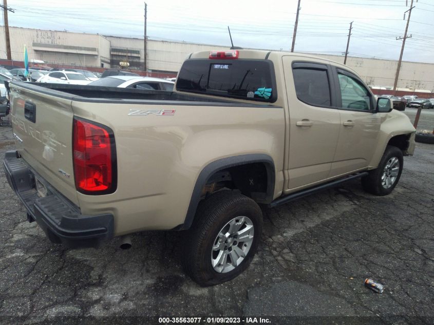 2021 CHEVROLET COLORADO 4WD ZR2 VIN: 1GCGTEEN2M1245521