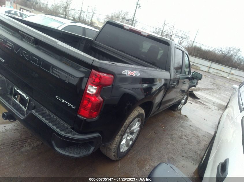 2022 CHEVROLET SILVERADO 1500 CUSTOM VIN: 1GCPDBEK4NZ640790