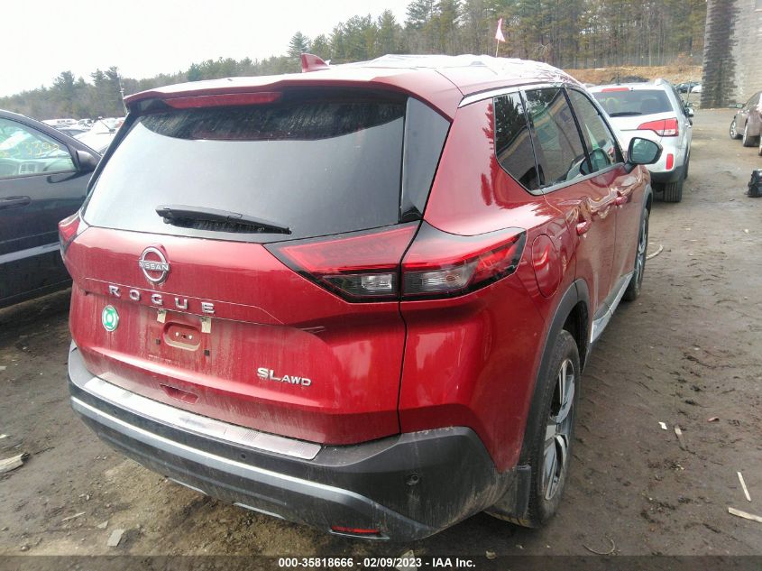 2022 NISSAN ROGUE SL VIN: 5N1BT3CB7NC687882