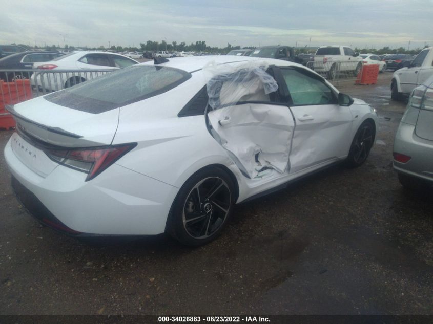 2022 HYUNDAI ELANTRA N LINE VIN: KMHLR4AF0NU309914