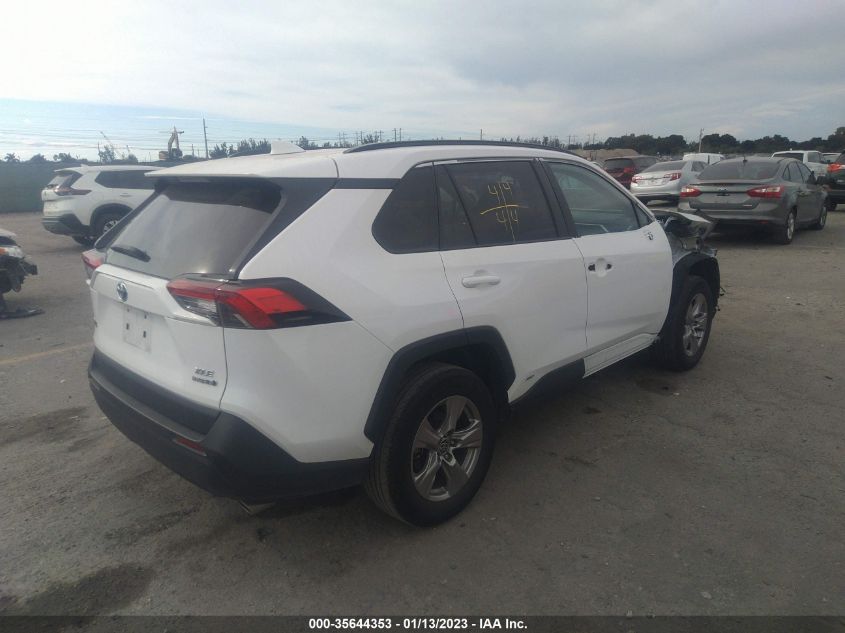 2022 TOYOTA RAV4 HYBRID XLE VIN: 2T3RWRFV4NW135255