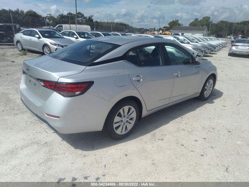 2022 NISSAN SENTRA S VIN: 3N1AB8BV5NY287177