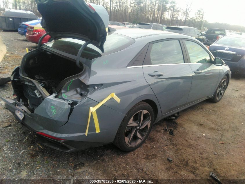2022 HYUNDAI ELANTRA SEL VIN: KMHLN4AG0NU267362